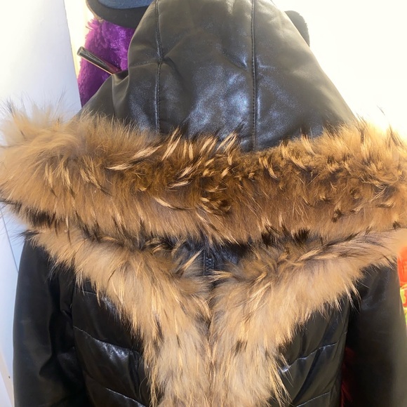 Rudsak Black Leather Coat - Picture 4 of 5